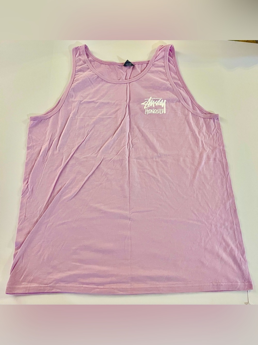 Stussy Lavender Honolulu Logo Tank Top - **Cut Tag**